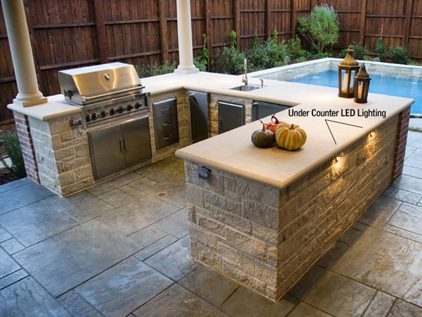 Arbor Lighting In Dallas Outdoor Structure Dallas Landscape Lighting