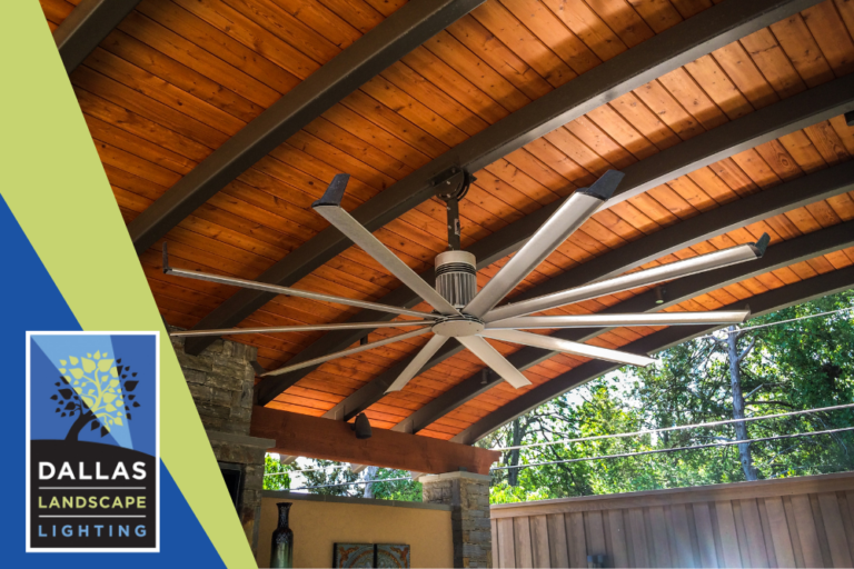Arbor / Outdoor Fan Installation in Dallas Dallas Landscape Lighting