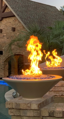 Fire Features with Dallas Landscape Lighting