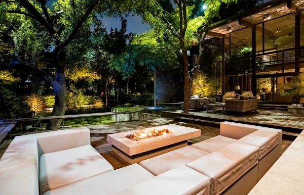 Fire Pit Installation with Dallas Landscape Lighting