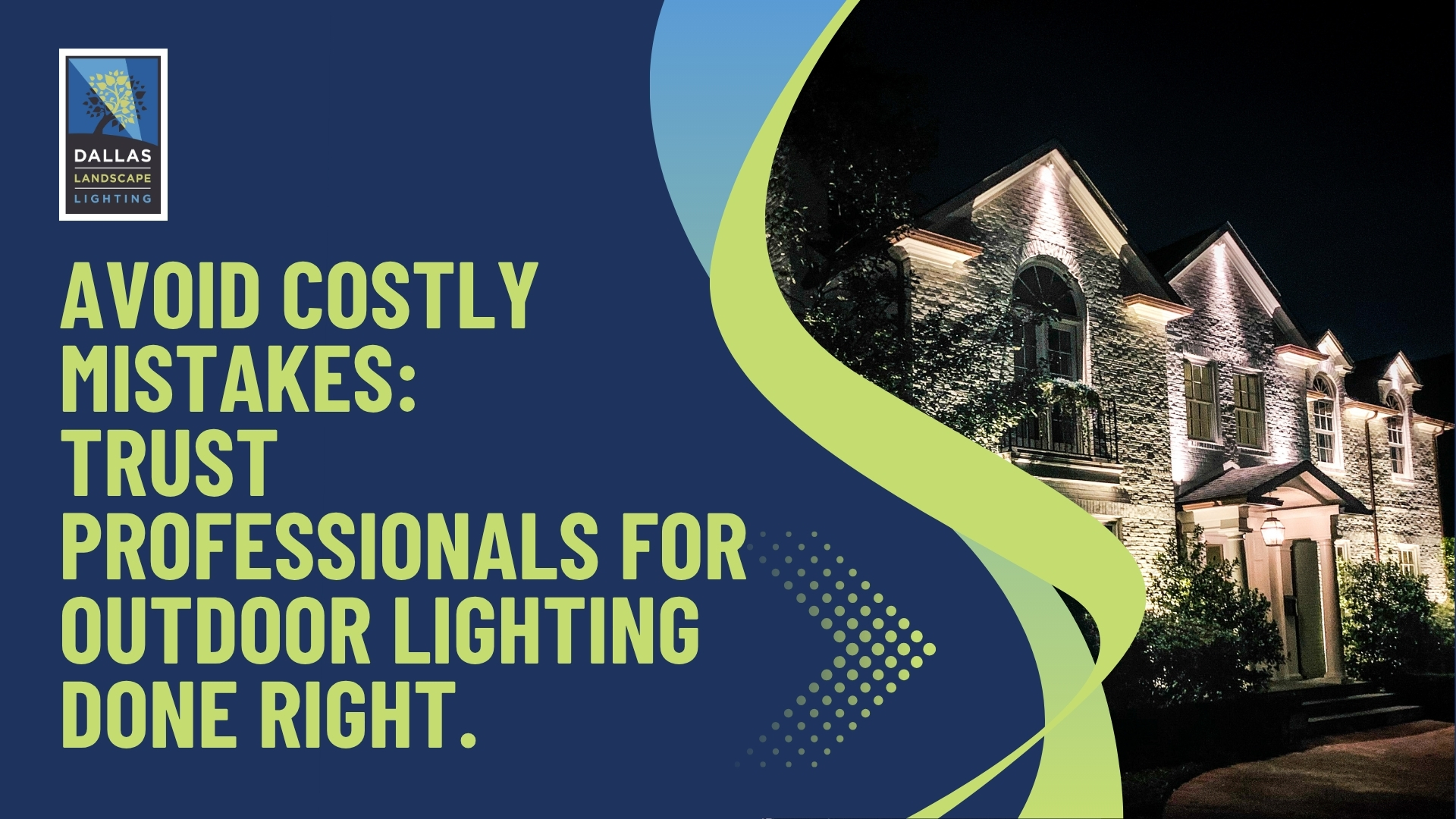 Modern Outdoor Lighting - Go Pro - Dallas Landscape Lighting