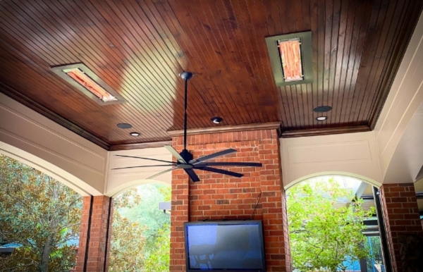 Outdoor Heater Installation with Dallas Landscape Lighting