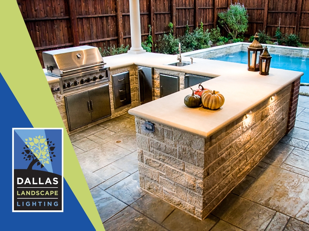 Outdoor Kitchen Lighting in Dallas - Dallas Landscape Lighting