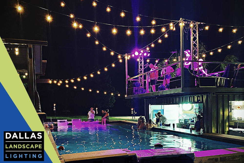 Outdoor Pool Lighting Installation