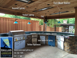 Rockwall outdoor lighting